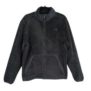 The North Jacket Sweaters Face Mens Sherpa Fleece L Full Zip Gray